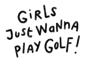 Girl Golf Sticker by Catharina Stewart