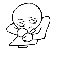 Tired Late Night Sticker