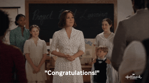 Celebrate When Calls The Heart GIF by Hallmark Channel
