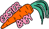 Easter Carrot Sticker by Poppy Deyes