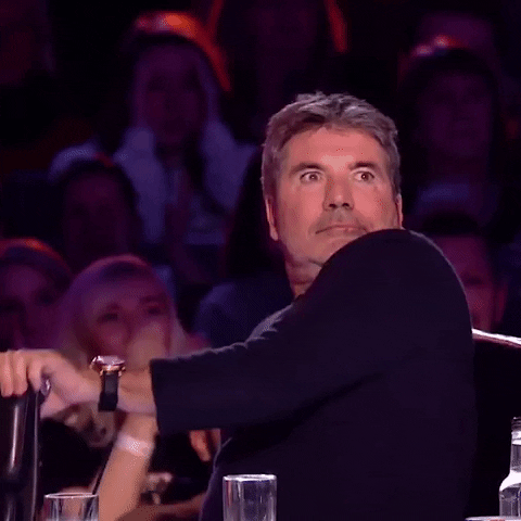 scared simon cowell GIF by Got Talent Global