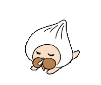 amuimonmon sleep かわいい pug 可愛 Sticker