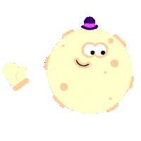 Mr Moon Sticker by Turnip and Duck