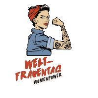 burnhardgrills female empowerment womensday strong woman Sticker