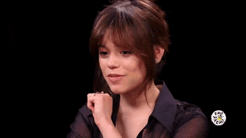 Jenna Ortega Hot Ones GIF by First We Feast