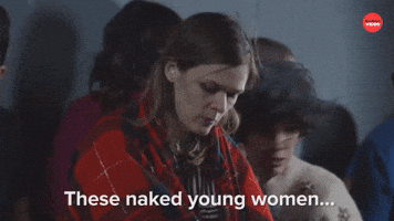Naked young women