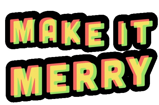 Happy Merry Christmas Sticker by Lily Xiao Haselton