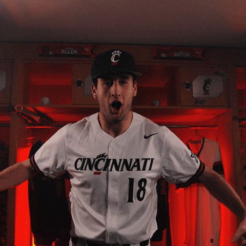College Baseball Uc GIF by Cincinnati Bearcats