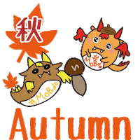 Dragon Autumn Sticker