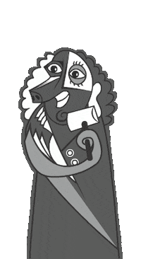 DinnerTableDebates character cardgame dtd annimation Sticker