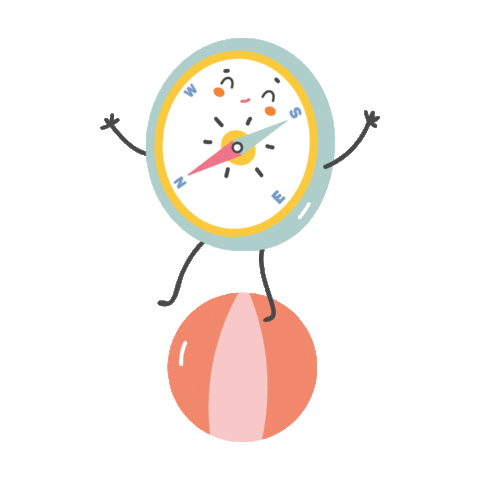 Summer Compass Sticker by Lora Bailora