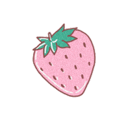 strawberry nanast Sticker