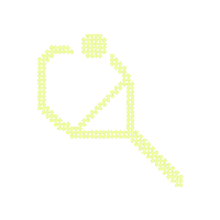 Tennis Racket Sticker by VELD AMSTERDAM