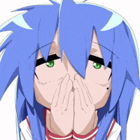 Nervous Lucky Star GIF