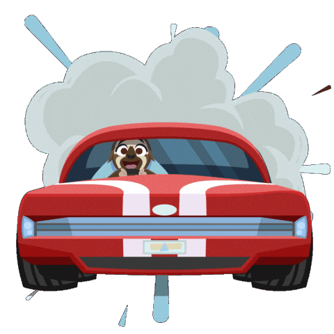 Car Speeding Sticker by Walt Disney Animation Studios