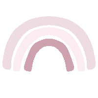 Pink Rainbow Sticker by jenny henderson studio