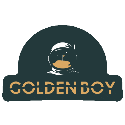 GoldenBoyGolf golf moon boy club Sticker