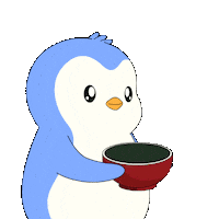 Hungry Bon Appetit Sticker by Pudgy Penguins