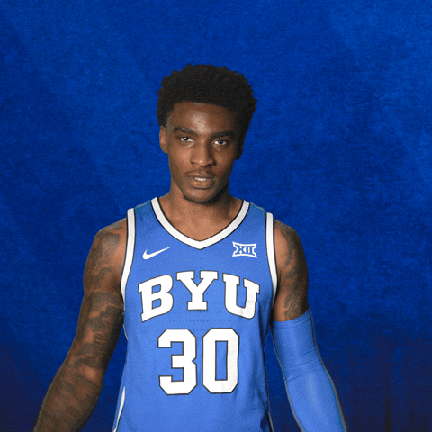 Byu Basketball Celebration GIF by BYU Cougars