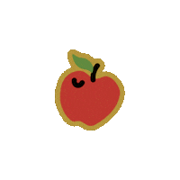 Apple Sticker by CRIS BARROS OFFICIAL