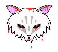 Angry Cat Sticker by Jasi