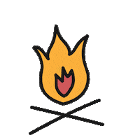 jugendleiter camping camp campfire camp fire Sticker