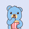 Teddy Bear Popcorn GIF by BEARISH