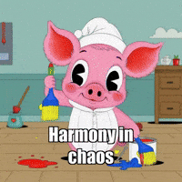 Colors Clashing GIF by The Pigasso