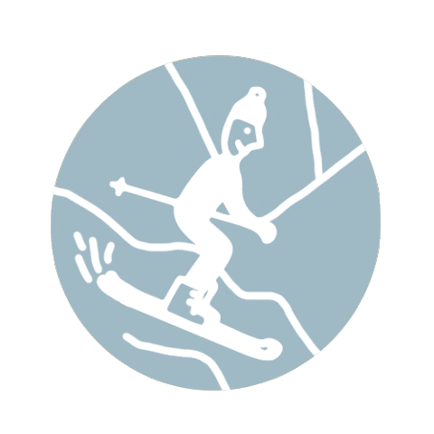 Ski Sticker by Chilowé