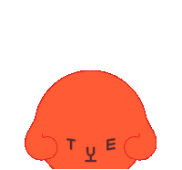 Angry Orange Sticker