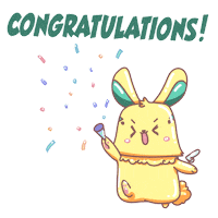 Congrats Celebrating Sticker by Milikumi