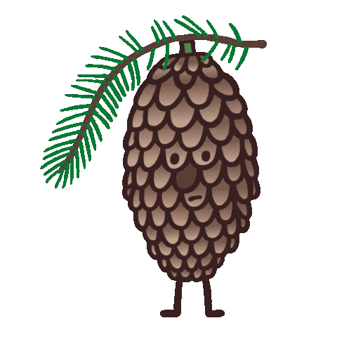 Autumn Pinecone Sticker