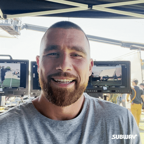 Happy Travis Kelce GIF by SUBWAY