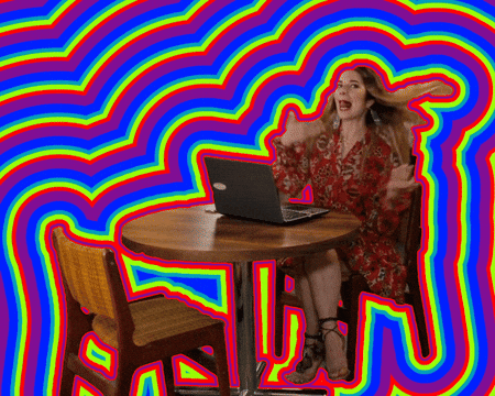 Excited Schitts Creek GIF by PERFECTL00P