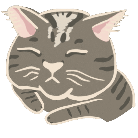 yumicatcat giphyupload cat lick yumi Sticker