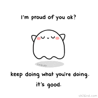 Proud Ghost GIF by Chibird