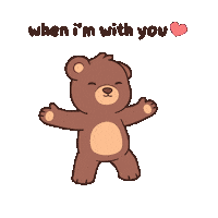 In Love Hug Sticker by BEARISH
