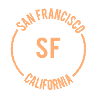 San Francisco California Sticker by Rob Jelinski Studios, llc.