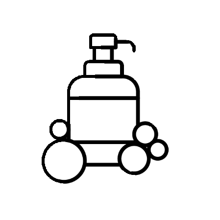 elainerabahi clean shower shampoo wash Sticker