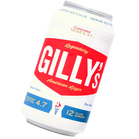 drinkgillys american lager gillys Sticker