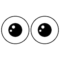 Eyes Looking Sticker