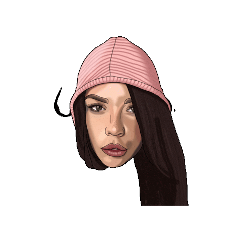 Chica Rostro Sticker