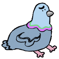 New York Bird Sticker by Katharine Kow