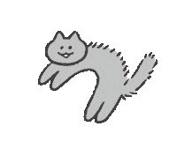 Scared Cat Sticker