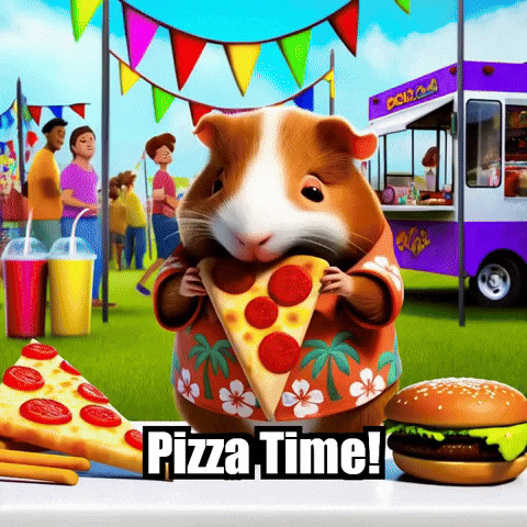 Pizza Time GIF by Guinea Gambino