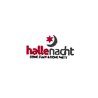 Hallenacht party feiern halle thomashiller Sticker
