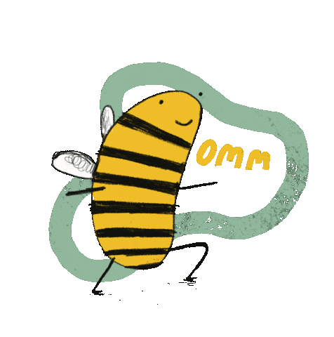 Yoga Bee Sticker
