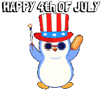 United States Penguin Sticker by Pudgy Penguins