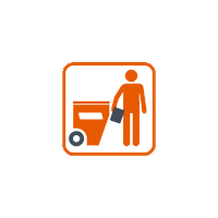 Wielemakerbv trash vuilnis kliko vuilnisbak Sticker