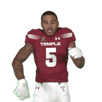 Temple Football Shaun Bradley Sticker by Temple Owls
